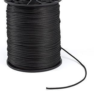 1.18 mm Black Drawcord (25' Section)