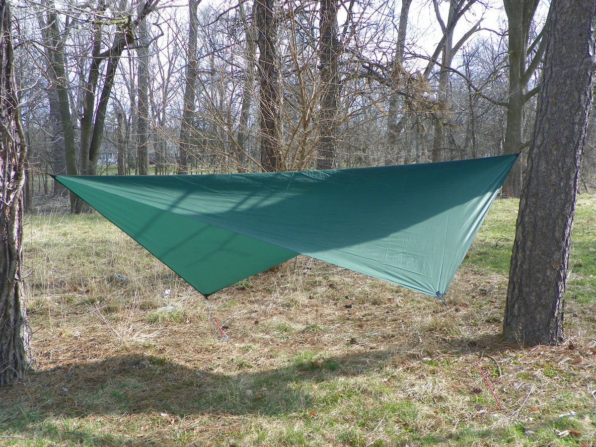 Asym Hammock Tarp - Xenon Sil 1.1 Fire Pattern Standard Length