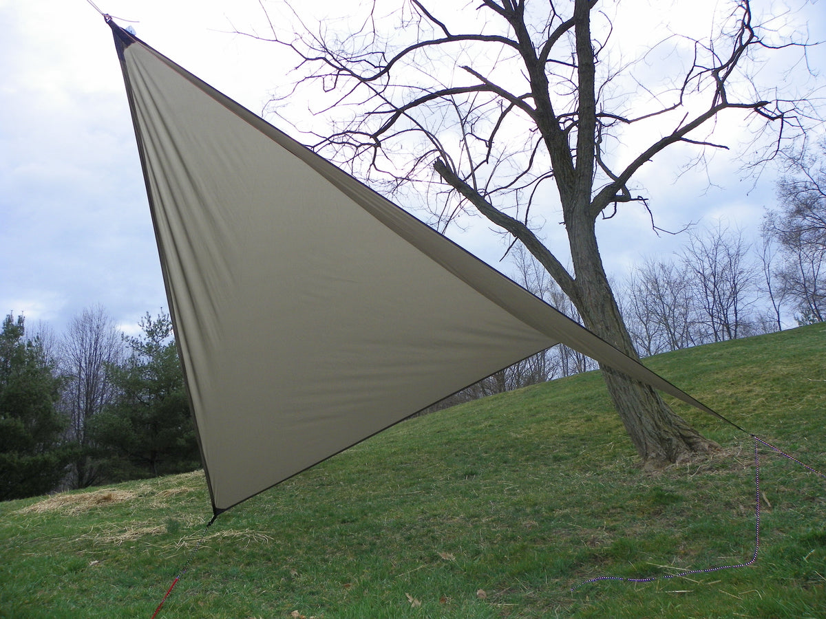 Asym Hammock Tarp - Xenon Sil 1.1 Fire Pattern Standard Length