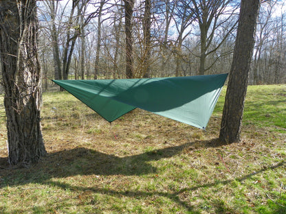 Asym Hammock Tarp - Xenon Sil 1.1 Fire Pattern Standard Length