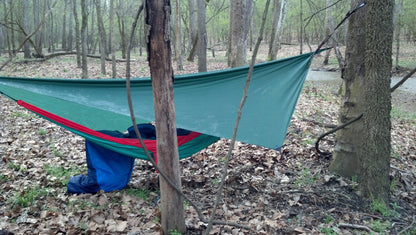 Asym Hammock Tarp - Xenon Sil 1.1 Fire Pattern Standard Length